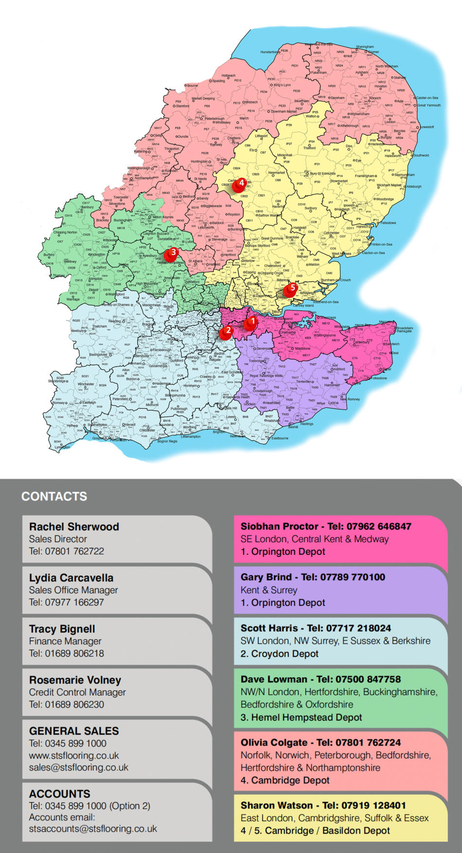 Delivery Map | STS Flooring